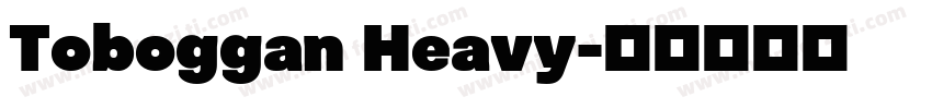 Toboggan Heavy字体转换